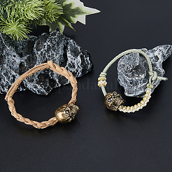 2 шт. латунные бусины для повседневного использования в Европе&nbsp;KK-FH0007-41B