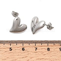 6 пара сережек-гвоздиков из нержавеющей стали 304&nbsp;EJEW-P340-01P