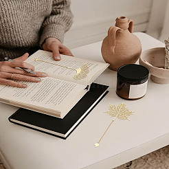 2 шт. 2 стиля латунных закладок с цепочкой&nbsp;AJEW-LP0004-85