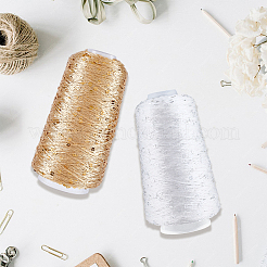 2 рулон пряжи из полиэстера с блестками 2 цветов&nbsp;OCOR-CY0002-52B
