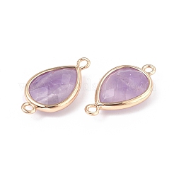 Соединители звеньев натурального аметиста&nbsp;G-L514-015D
