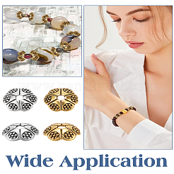 240 шт. двухцветные колпачки из сплава&nbsp;TIBE-LP0001-19