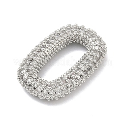 Латунные микропаве прозрачные кубические цирконии овальные соединительные кольца&nbsp;KK-H539-10P