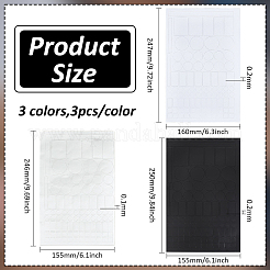9 шт. 3 стиля ПВХ водонепроницаемые самоклеящиеся наклейки&nbsp;STIC-BC0001-08