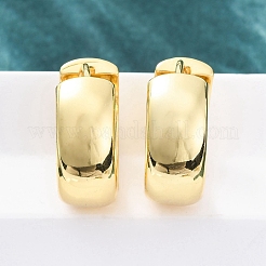 Латунные серьги обруча&nbsp;EJEW-Q015-21A-G