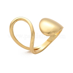 Латунь манжеты кольца&nbsp;LS-RJEW-C120-06G