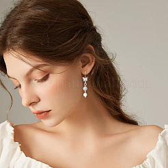 24 шт. 2-цветные звенья из латуни с микропаве из кубического циркония&nbsp;ZIRC-FH0001-49