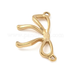 Подвески-бантики из нержавеющей стали 304&nbsp;STAS-R162-04G