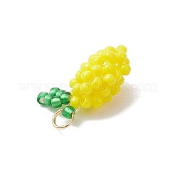 Подвески из стеклянных бусин в форме лимона&nbsp;PALLOY-MZ00853-01