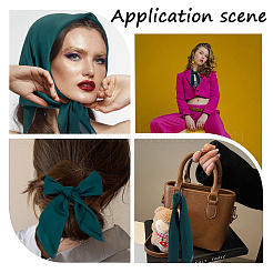 Шарф из искусственного шелка для женщин и девочек&nbsp;AJEW-WH20006-114C