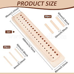 Прямоугольный деревянный ткацкий станок комплект&nbsp;TOOL-WH0155-192