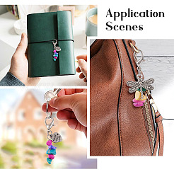 Подвески из окрашенного синтетического бирюзового бисера&nbsp;HJEW-TAC0030