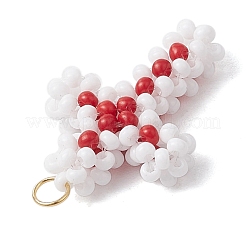 Подвески-крестики из бисера&nbsp;PALLOY-GD00002