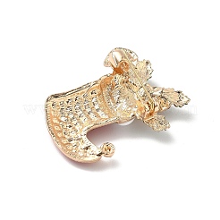 Рождественская брошь из сплава со стразами для рюкзака&nbsp;LS-JEWB-I045-01KCG-03