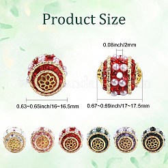 Непрозрачные акриловые бусины в непальском стиле&nbsp;OACR-CJC0018-13