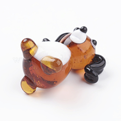 Декор для дома ручной работы щенок в технике лэмпворк LAMP-J084-06