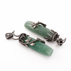 Большие подвески из натурального и синтетического смешанного драгоценного камня&nbsp;G-I278-07