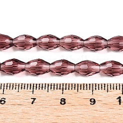 Прозрачные стеклянные бусины&nbsp;EGLA-A037-T6x8mm-D13