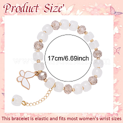 Браслеты из сплава с эмалью в форме бабочки&nbsp;BJEW-YW00009