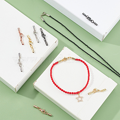 24 шт. 4-х цветные латунные карабины-клешни&nbsp;KK-PH0002-97