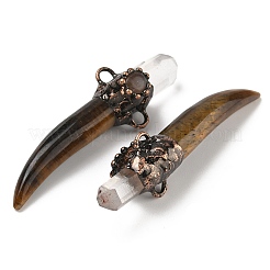 Подвески-соединители в форме меча из натуральных смешанных драгоценных камней&nbsp;G-H332-08R