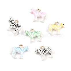 Эмалевые подвески из сплава зебры&nbsp;ENAM-P264-05G