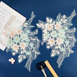 Полиэстер акрил стразы аппликация вышивка АБС пайетки&nbsp;FIND-WH20019-165B-06