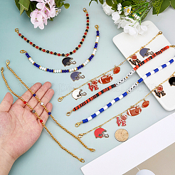 8 шт. 8 стиля цепочки для бейсболок из полимерной глины&nbsp;HJEW-FH00214