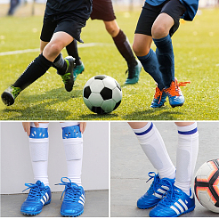 3 комплект двухцветных пластиковых щитков для голени&nbsp;AJEW-AR0001-48