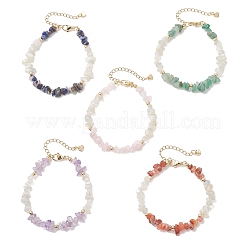 Браслеты из натуральных бусин с драгоценными камнями для женщин&nbsp;BJEW-JB13350