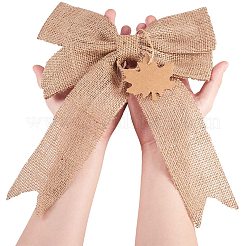 Льняной бантик&nbsp;DIY-PH0001-76