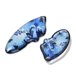 4шт 4 стиля прозрачные подвески из эпоксидной смолы&nbsp;RESI-B032-03E