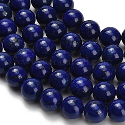 Нитки бусины из натурального ляписа-лазури&nbsp;G-H329-C01-10mm