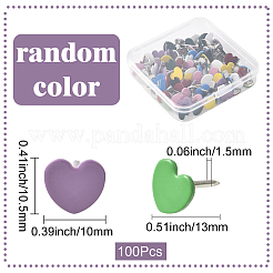 100 шт. железные канцелярские кнопки&nbsp;AJEW-SP0003-98A