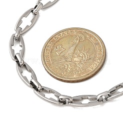 2 шт. 2 стиля ожерелий из нержавеющей стали 304 с цепочкой с перекрестными звеньями для пары&nbsp;NJEW-JN05431