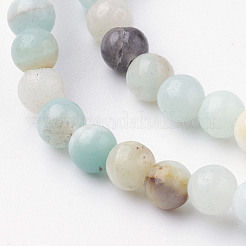 Бусы из амазонита из натуральных цветов&nbsp;G-G735-61-4mm