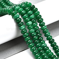 Окрашенные природные белый нефрит бисер пряди&nbsp;G-G107-A05-01