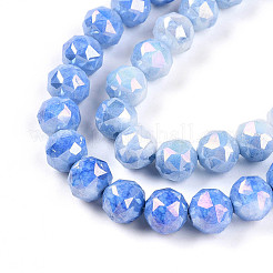 Антикоррозийные гальванические стеклянные бусины&nbsp;X-GLAA-N010-8mm-02