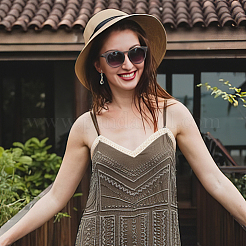 Плетеные хлопковые кружевные ленты&nbsp;SRIB-WH0011-152A