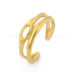 Полые манжеты из нержавеющей стали 304 для женщин&nbsp;RJEW-G338-23G