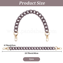 2 шт. акриловые витые ручки для сумок&nbsp;DIY-BBC0002-81