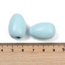 Спрей окрашены деревянные европейские бусины&nbsp;WOOD-F017-10C