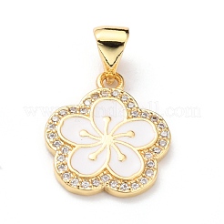 Латунные микро проложить кубического циркония подвески&nbsp;ZIRC-H120-02A-G