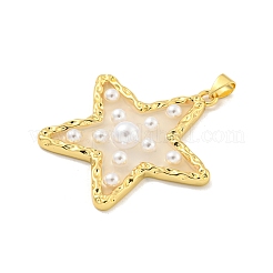 Подвески из латуни и эпоксидной смолы с покрытием стойки&nbsp;KK-C059-08B-G