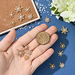 16 шт. 4 стиля латунных микрофианитовых подвесок&nbsp;KK-SC0006-98