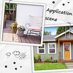 Джутовая веревка плетение цветочные горшки сетчатый карман&nbsp;AJEW-WH20067-079