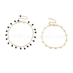 Комплект браслетов на лодыжку из нержавеющей стали 304&nbsp;AJEW-AN00721