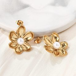 Серьги из нержавеющей стали 304&nbsp;EJEW-D319-04G