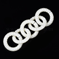 Ccb пластиковые соединительные кольца с имитацией жемчуга&nbsp;CCB-Q091-013