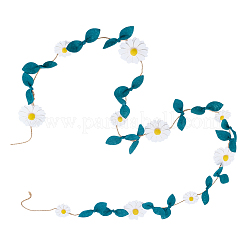 1 шт. фетровые подвесные баннеры с цветами и листьями&nbsp;AJEW-PH0006-87